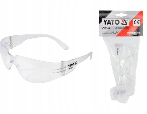 OCHRANNÉ OKULIARE YATO CLEAR TYP 90960 YT-7360