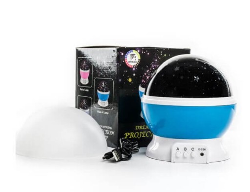 PROJEKTOR STARS NOČNÁ LAMPA ROTAČNÝCH HVIEZD