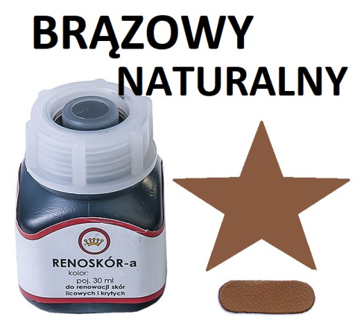 FARBA NA KOŽU FARBA RENOSKIN KOŽA prírodná hnedá