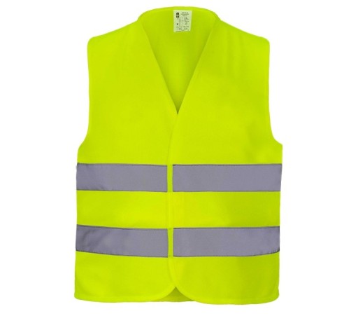 VÝSTRAŽNÁ VESTA, ŽLTÁ, SVETROZELENÁ, VEĽKOSŤ XXL