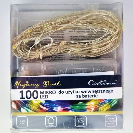 OSVETLENIE VIANOČNÉHO STROMU 100 LED MULTI BATÉRIOVÉ MIKRO LED VIANOČNÝ STROMČEK VIANOČNÝ STROMČEK
