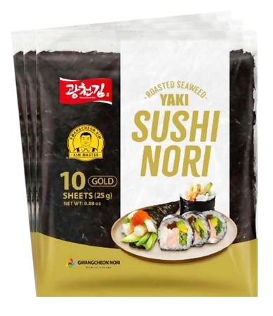 Riasy Riasy Yaki Nori Sushi Silver 3x10 ks, 30 listov