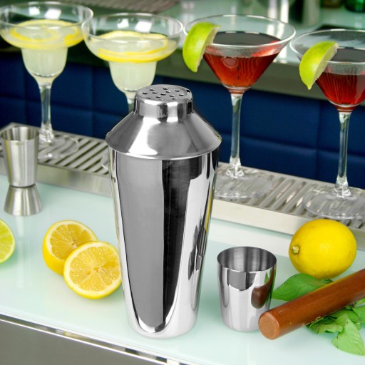 BARMANSKÝ SHAKER NA NÁPOJE OCEĽOVÝ SHAKER SKLENENÝ M8890