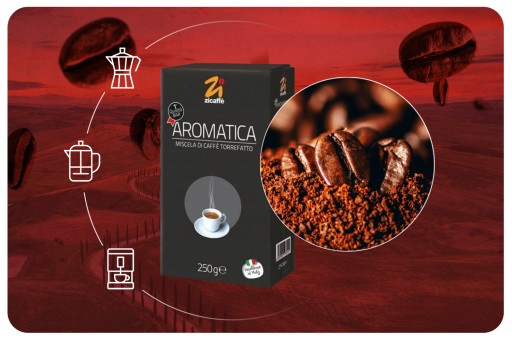 Zicaffe Aromatica talianska mletá káva 250g