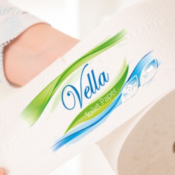 VELLA toaletný papier 250 listov 3W 28m 8 roliek