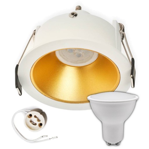 Halogénové stropné svietidlo + GU10 LED + objímka