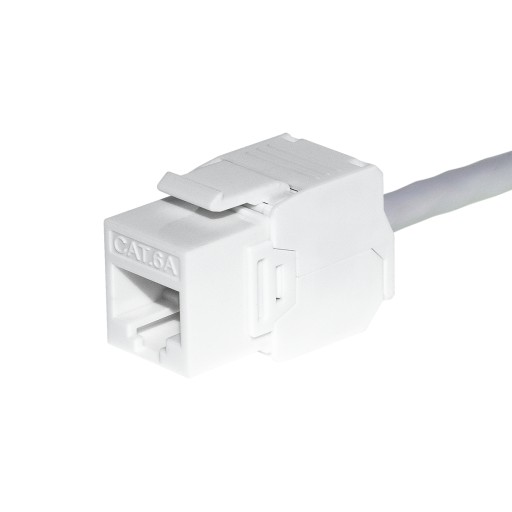 Keystone jack RJ45 kat.6A UTP modul, bez náradia