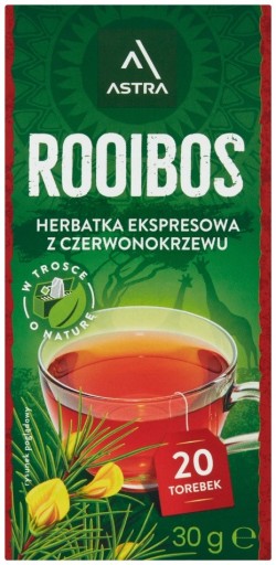 ASTRA Rooibos červený kríkový čaj 20 vrecúšok