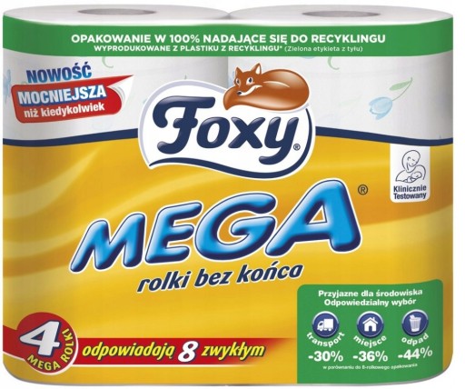 Foxy toaletný papier neparfumovaný 4 ks.
