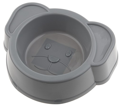 RecoFun - Miska pre psa - objem 1L - šedá, protišmykový plast