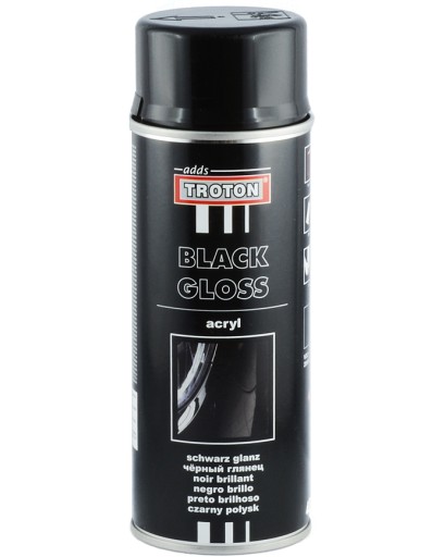 TROTON AKRYLOVÝ LAK SPREJ ČIERNY LESK 400 ML