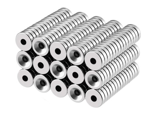 NEODYMIOVÝ MAGNET S OTVOROM NA SKRUTKU 14X3 SILNÝ