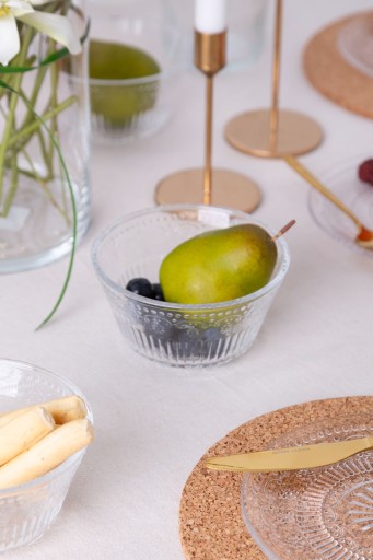 Sklenená šalátová misa Altom Design Karen na občerstvenie, dezerty, 13 cm