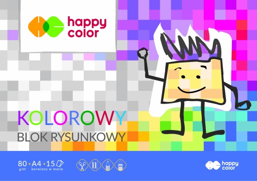 FAREBNÝ BLOK A4 HAPPY COLOR PREMIUM 80g