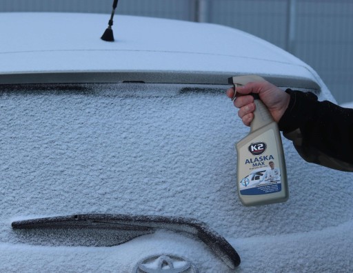 K2 ALASKA ROZMrazovač okien na autosklá, rozpúšťa ľad a námrazu, 700ml