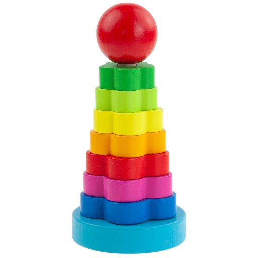 PYRAMÍDOVÝ TRIEDAČ Montessori VEŽOVÉ DREVENÉ BLOKY