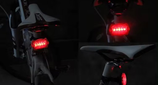 SET LED BICYKLOVÝCH SVETLÁ PREDNÝCH A ZADNÝCH NA BICYKEL + USB BICYKLE SVETLÁ