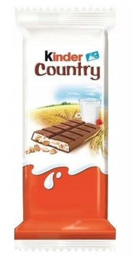 Ferrero Kinder Country tyčinka 23,5g čokoláda s ryžou detská čokoláda 2 ks