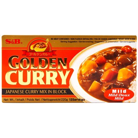 Golden Curry Jemné jemné korenie S&B 220g