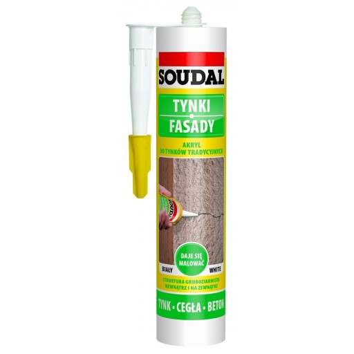 Akryl na tradičné omietky 280 ml biela SOUDAL