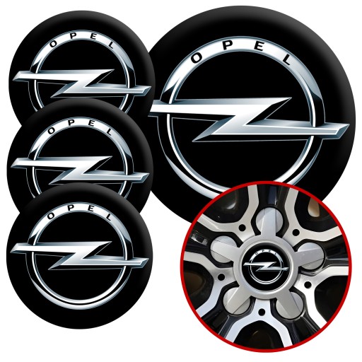 4 Emblémy Stredy ráfikov Kryty kolies Kolesá OPEL TOP SET 60mm