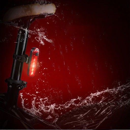 LED ZADNÁ BICYKLE LAMPA USB OSVETLENIE NA BICYKEL