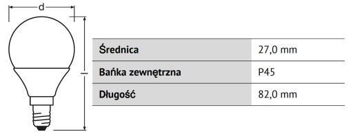 LED žiarovka svetelný zdroj BALL E14 470lm P45 5W 2700K CorePro PHILIPS