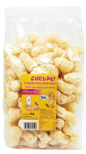 Prírodné chrumky z červenej šošovice