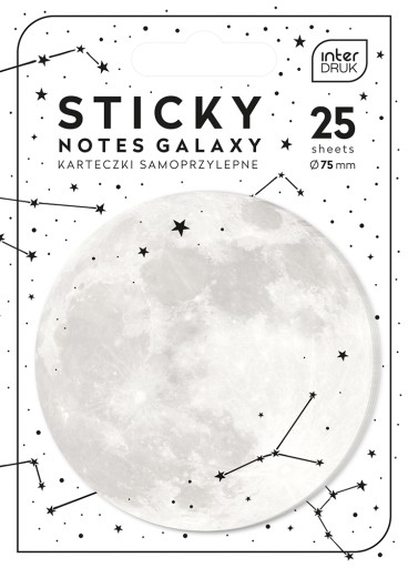 Samolepiaci zápisník GALAXY Space Planets 25 ks