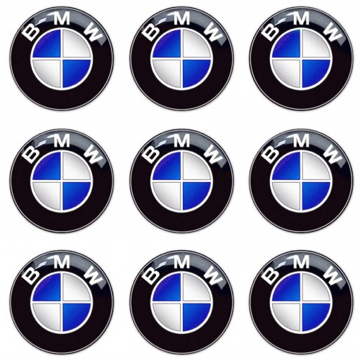 NÁLEPKA NA DIAĽKOVÝ EMBLÉM BMW 11mm ODZNAK KĽÚČA
