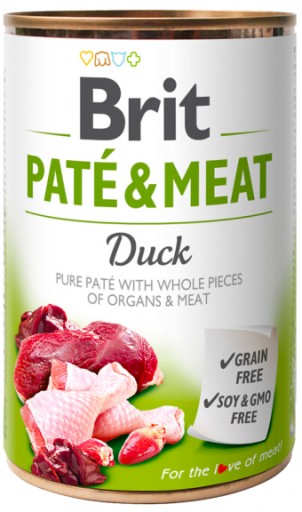 BRIT PATE&MEAT KAČAČNÉ JEDLO S KAČIČKOU 400g