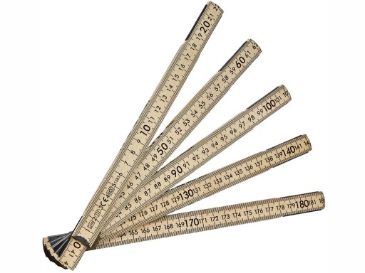 MEECTOOLS DREVENÝ SKLÁDACÍ TESARSKY MIERY 2 m