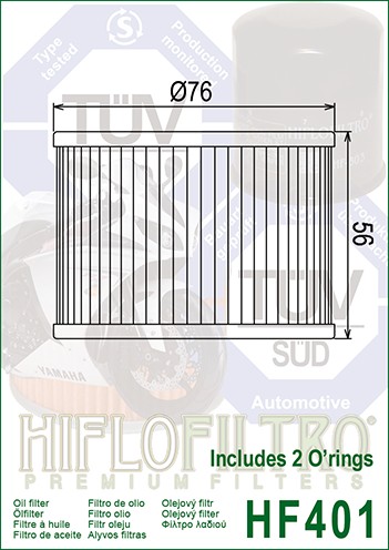 OLEJOVÝ FILTER HIFLOFILTRO HF401
