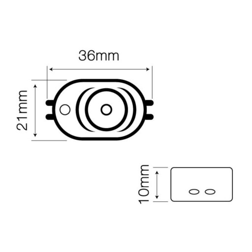 LED OPTO MODUL 1xSMD OSRAM 2835 12V 1W 6500K