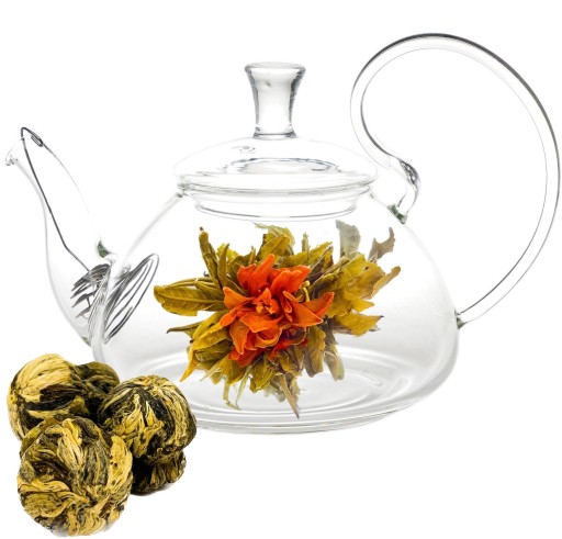 Tea Blooming Lily Ball, rozkvitnutá guľa kvetov oranžovej ľalie