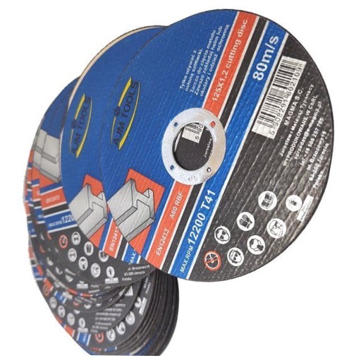 Oceľový rezací kotúč na kov 5 ks 125x1,2 kotúče 125mm AJM TOOLS kov
