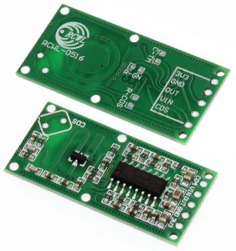 Mikrovlnný radarový pohybový senzor RCWL-0516 Arduino