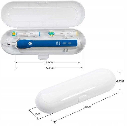 UNIVERZÁLNE CESTOVNÉ POUZDRO NA ZUBNÉ KEFKY ORAL-B, BIELY