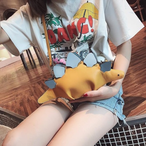 TAŠKA NA RAMENO PRE DIEVČA, VZOR DINOSAURA