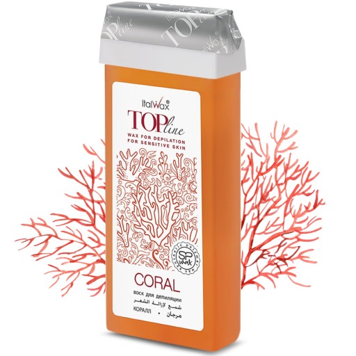 ITALWAX Gélový vosk na depiláciu tela v rolke CORAL coral 100ml SEOL