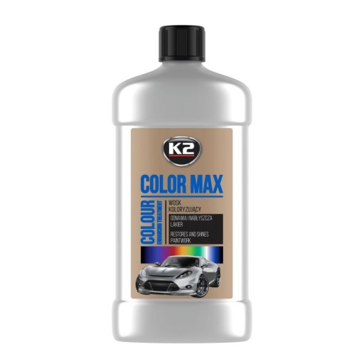 K2 COLOR MAX SILVER FARBIACE VOSK 500ml
