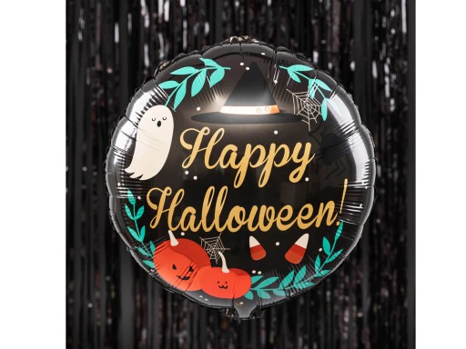 Happy Halloween Pumpkin Ghost fóliový balón 45 cm