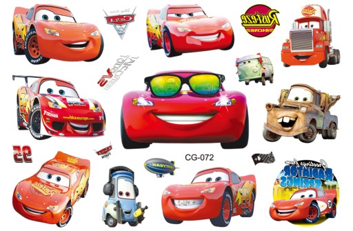 Umývateľné tetovanie pre deti CARS ZYGZAK CG072
