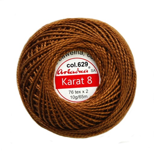 Cordonek Karat 8 svetlohnedá 0629 ARIADNA 10g 65m