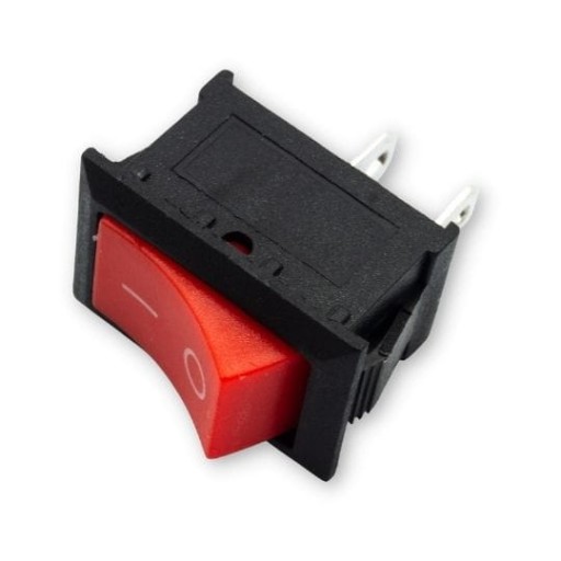 KCD1 101 Mini kolískový vypínač 6A 250V červený ON OFF vypínač vypínač