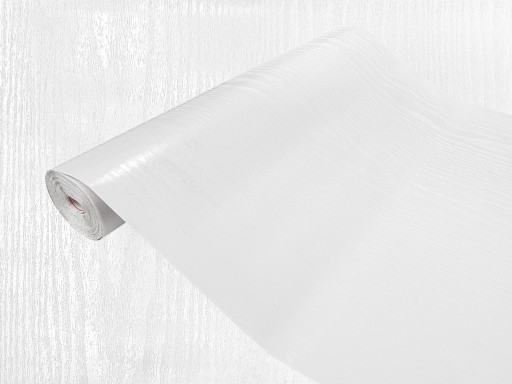 Biela lesklá drevená dyha, šírka 45 cm, nábytkové dvierka