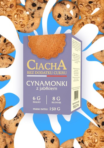 Škoricové sušienky s jablkom bez pridaného cukru Malwa 150g