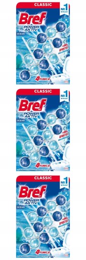 Bref Power Aktiv - Set, 3 WC kocky - Ocean