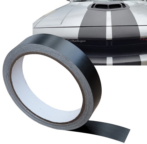 1x Autopás MAT BLACK STRIP kanál 2x100cm / meter