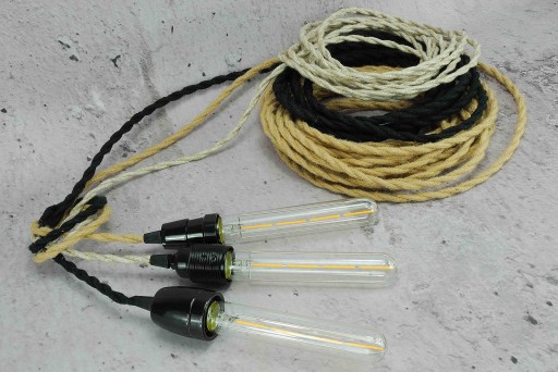 Dekoratívna podlhovastá LED žiarovka cencúľ žiarovka loft retro pavúk lampa DIY